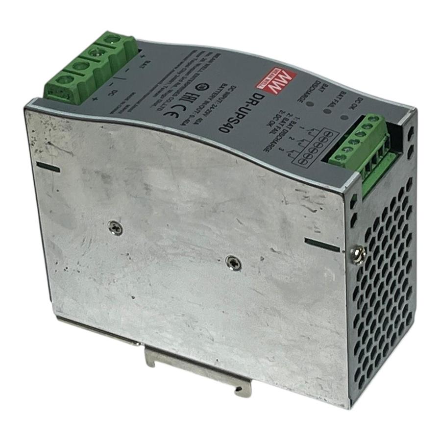 Used Mean Well DR-UPS40 24V 40A DIN Rail Battery Control UPS Module