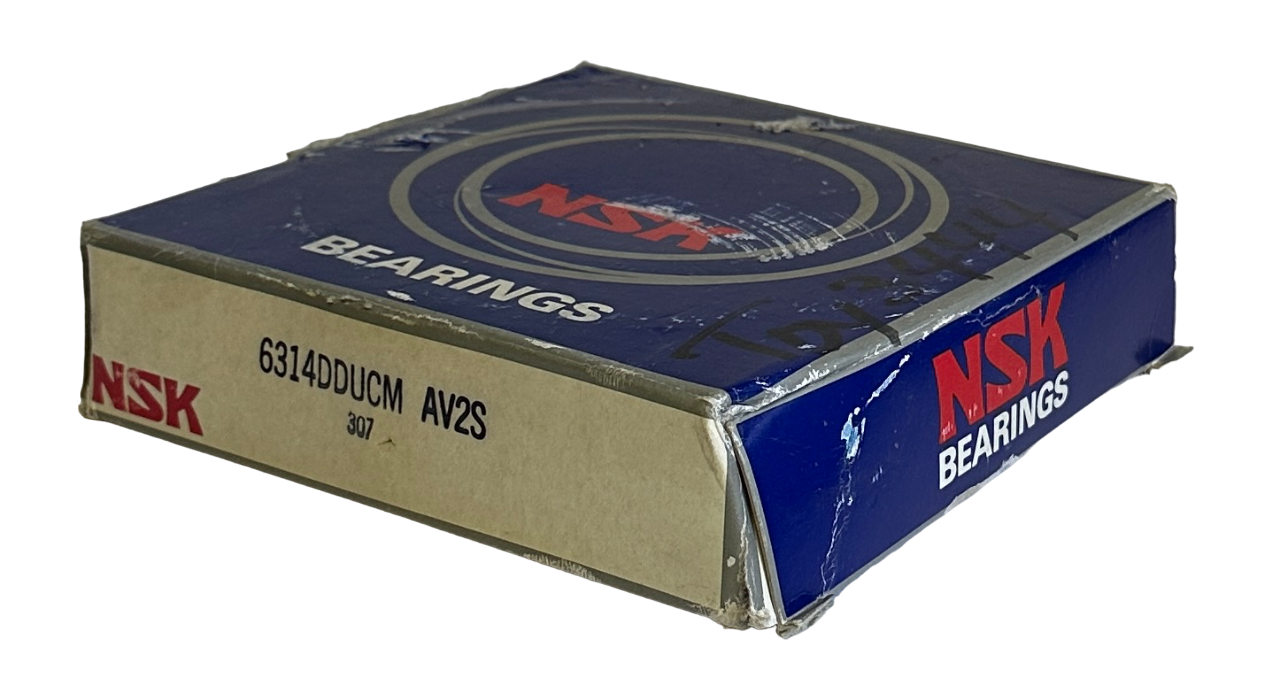 Used NEW NSK 6314DDUCM-AV2S / 6314DDUCM SINGLE ROW DEEP GROOVE BALL BEARING