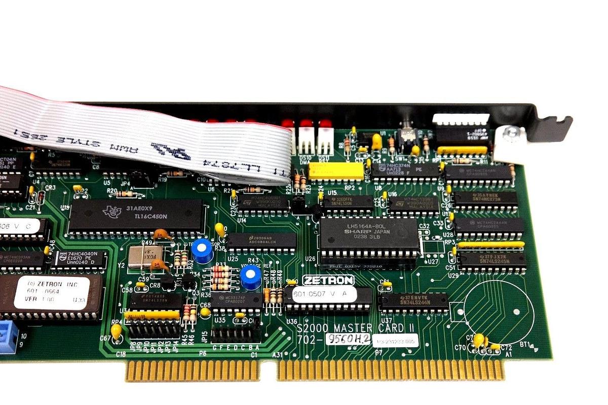 Used ZETRON 702-9560 S2000 MASTER CARD II W/709-7544A 7029560 702-9560H.2 7029560H.2