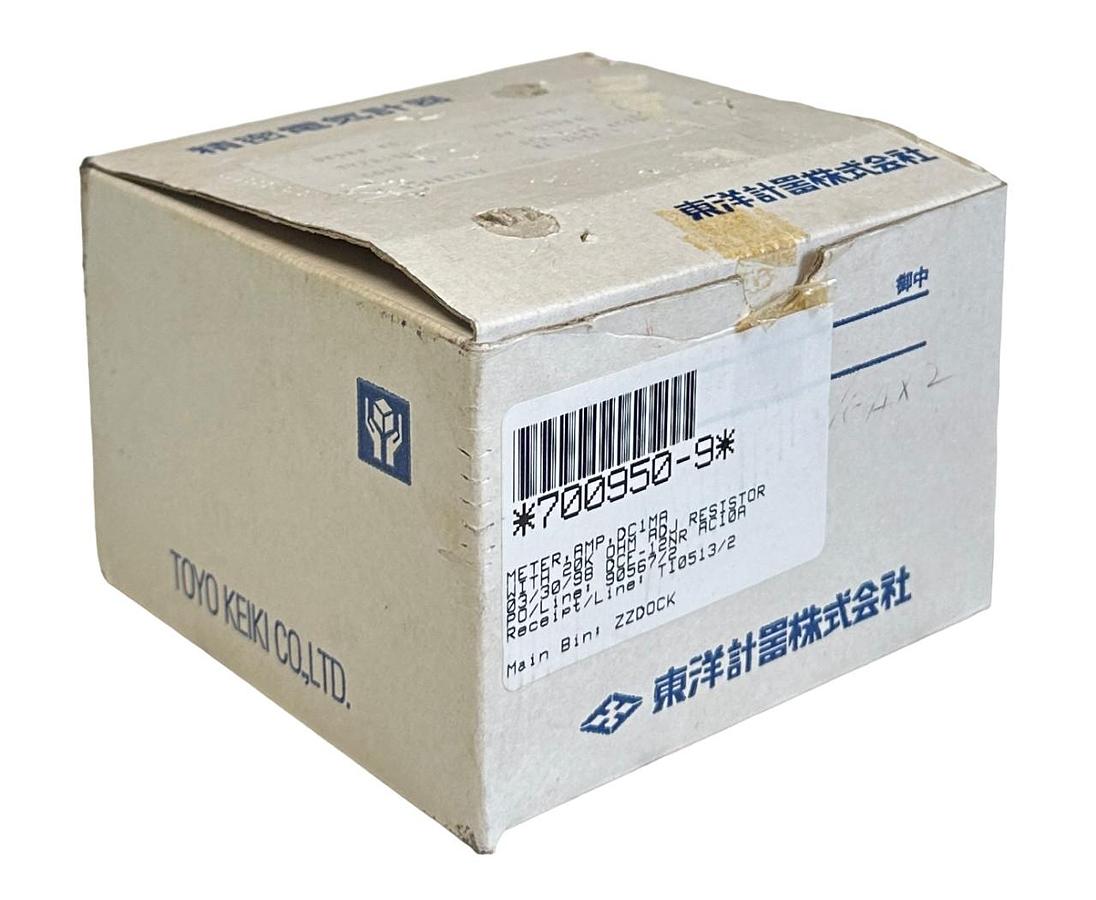 NEW YASKAWA TOYO AM002082 / CHJ20372 AMP METER W/ 20K OHM RESISTOR DC1MA NSMP