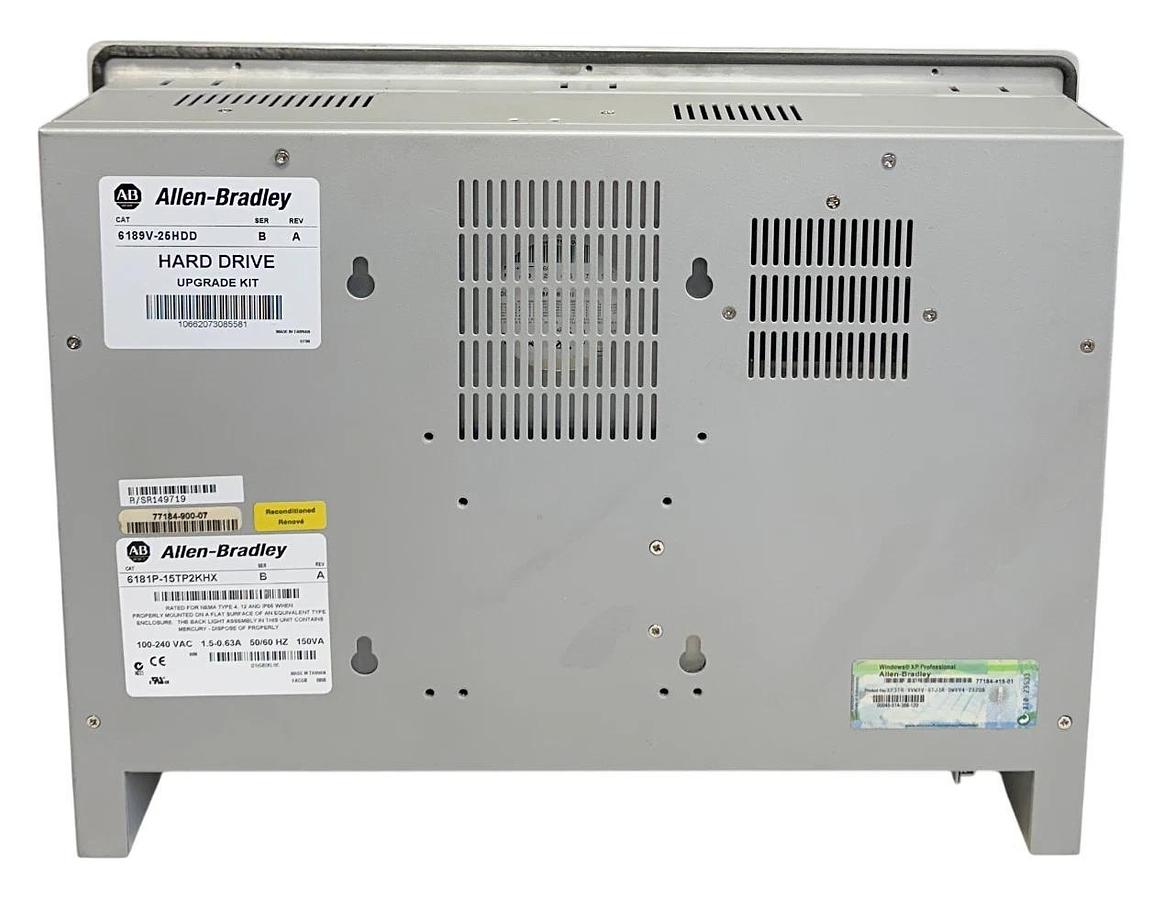 Used For Parts ALLEN BRADLEY 6181P-15TP2KHX /B VersaView 1500P PANEL 100-240VAC 150VA