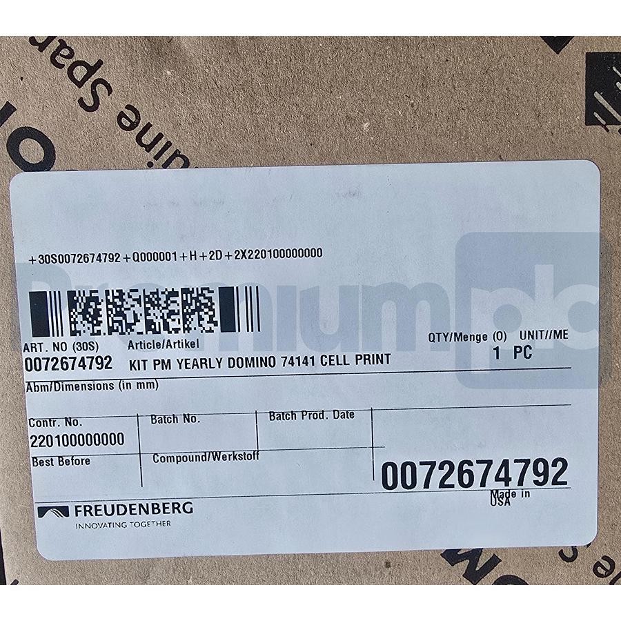 Used OEM Domino 74141 A-Series Preventive Maintenance Kit, A200/A300 8000Hr NSMP