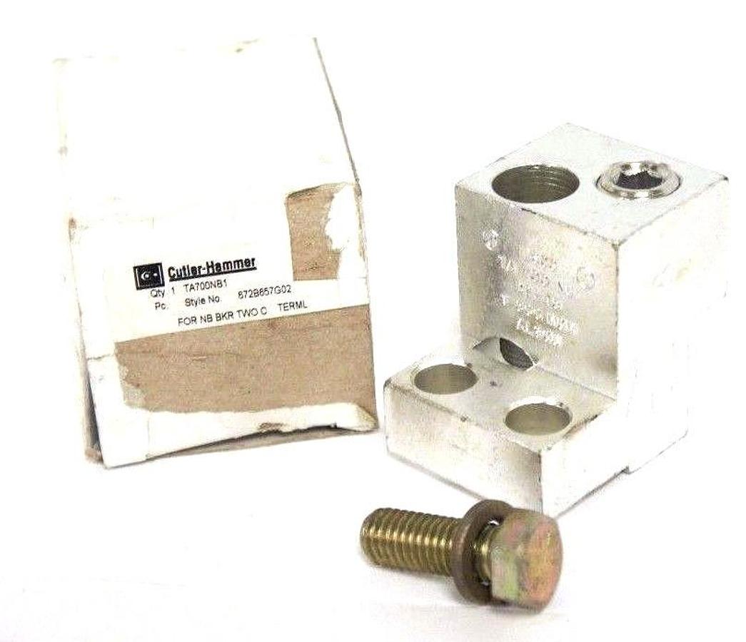 NIB CUTLER HAMMER TA700NB1 TERMINAL LUGS STYLE NO. 672B657G02