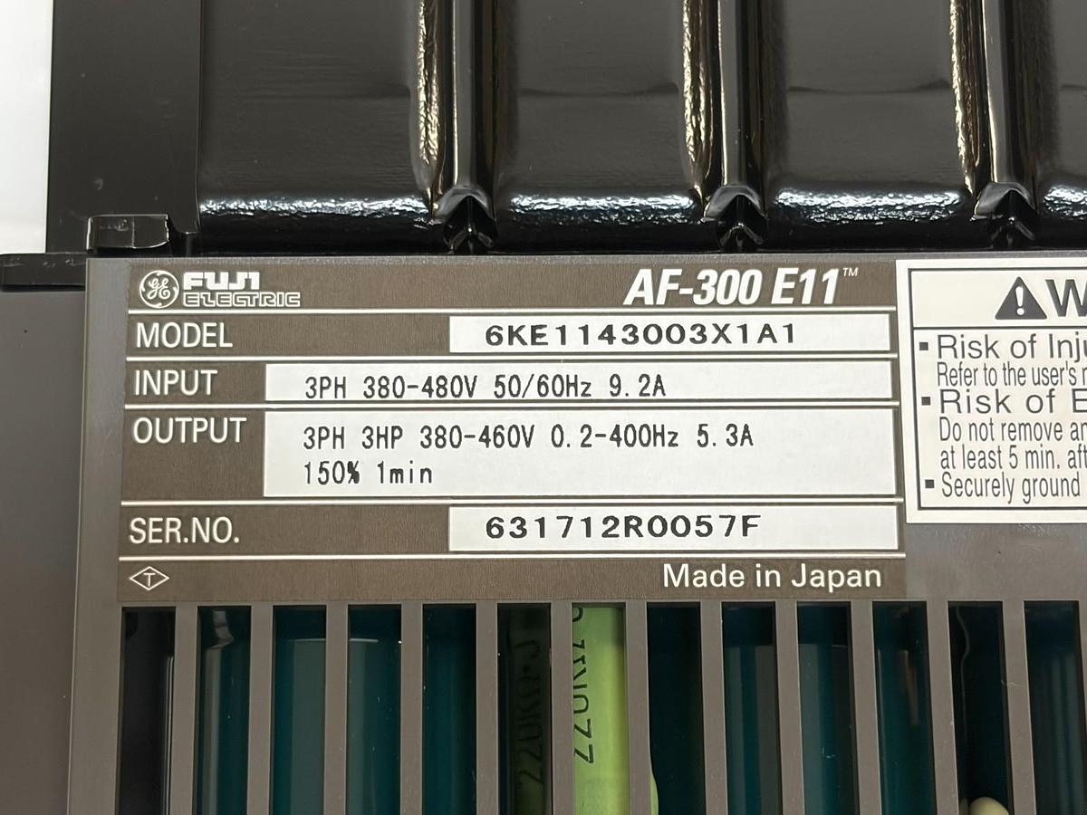 Used GE Fuji Electric AF-300 E11 Drive 6KE1143003X1A1 VFD 3HP 460V New