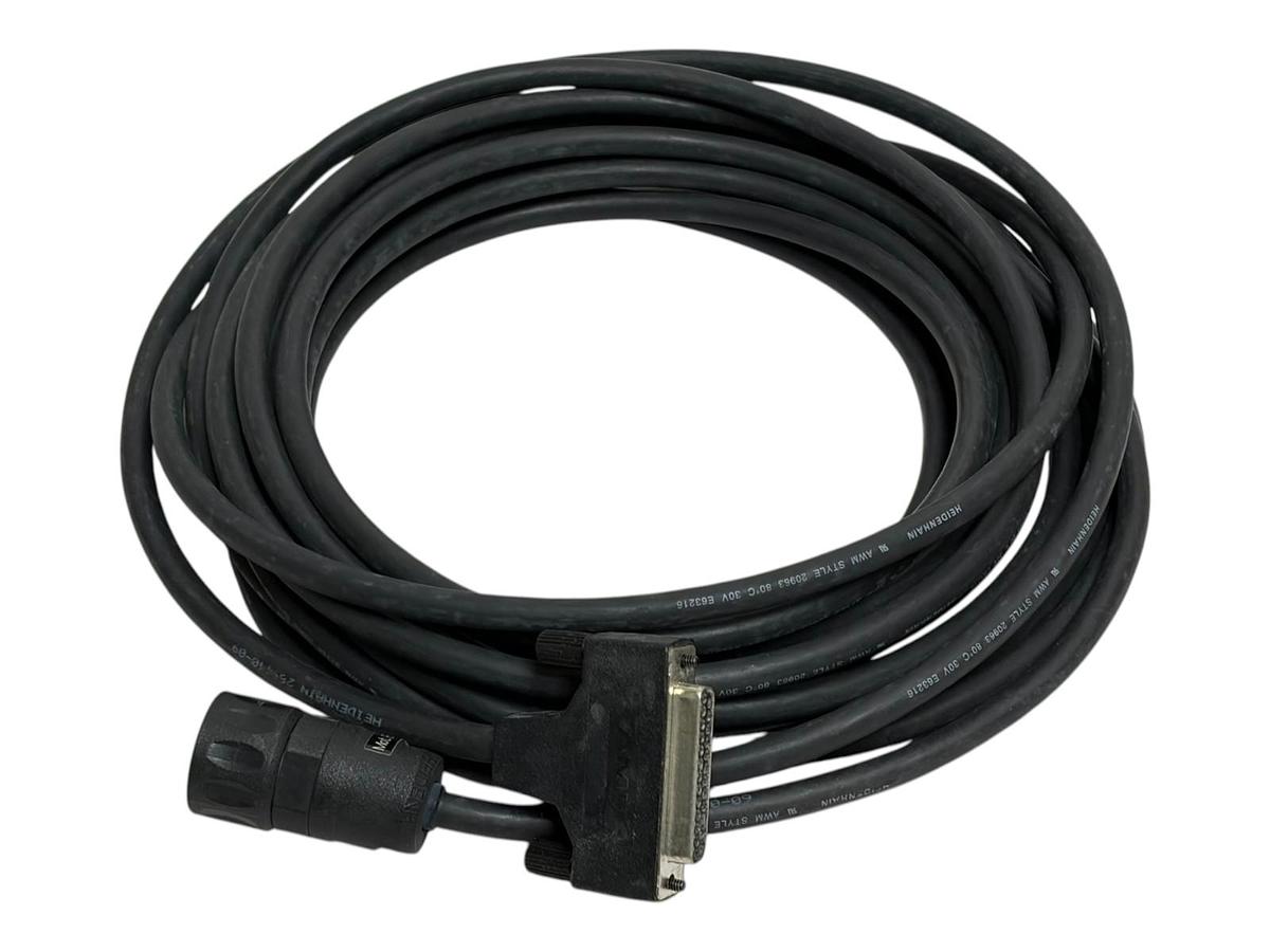 Used Heidenhain ID 289440-09 CNC Motor Encoder Cable 17-Pin Female to 25-Pin D-Sub