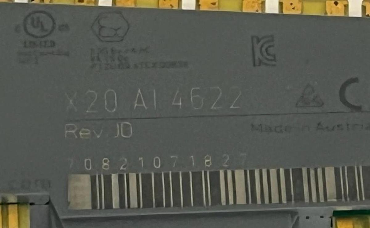 B&R Automation X20AI4622 Analog Input Module - 4 Inputs, 13-bit, X20 System