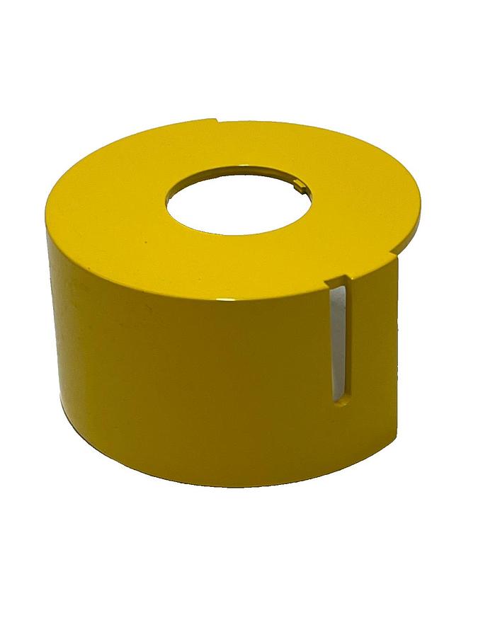 Used Eaton 10250ED1241 Half Shroud 30.5mm Yellow for Mushroom Pushbutton, NSMP