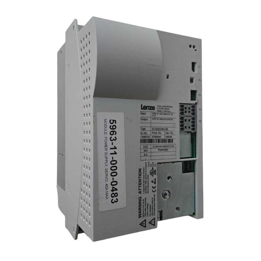Used LENZE ECSEE040C4B / ECSEE040C4B000XX1C63 ECS SERVO POWER SUPPLY 13468153 NSNP