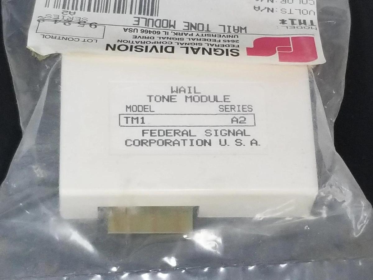 Used NIB FEDERAL SIGNAL TM1 WAIL TONE MODULE SER. A2