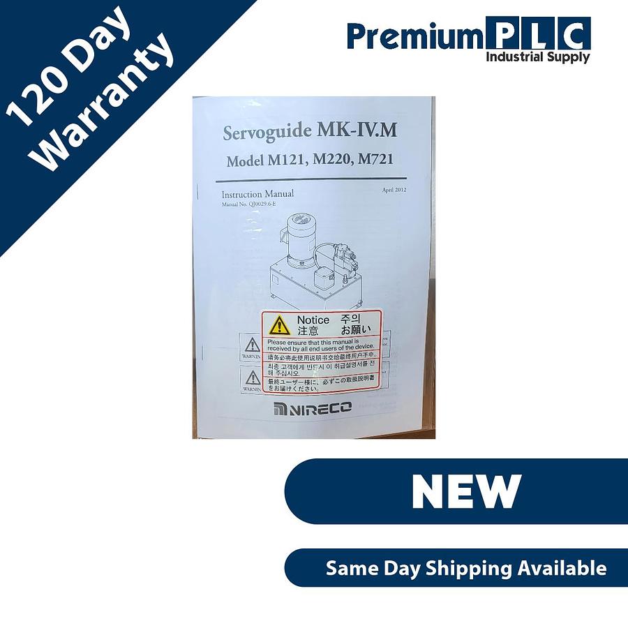 Used NEW NIRECO M121-AM MK-IV SERVOGUIDE ELECTRO-HYDRAULIC EDGE POSITION CONTROL
