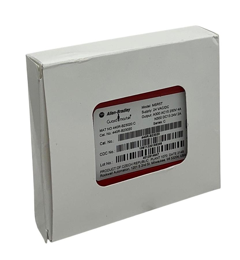 ALLEN BRADLEY 440R-B23020 /C Guardmaster MINOTAUR RELAY MSR5T 24VAC/DC NSMP