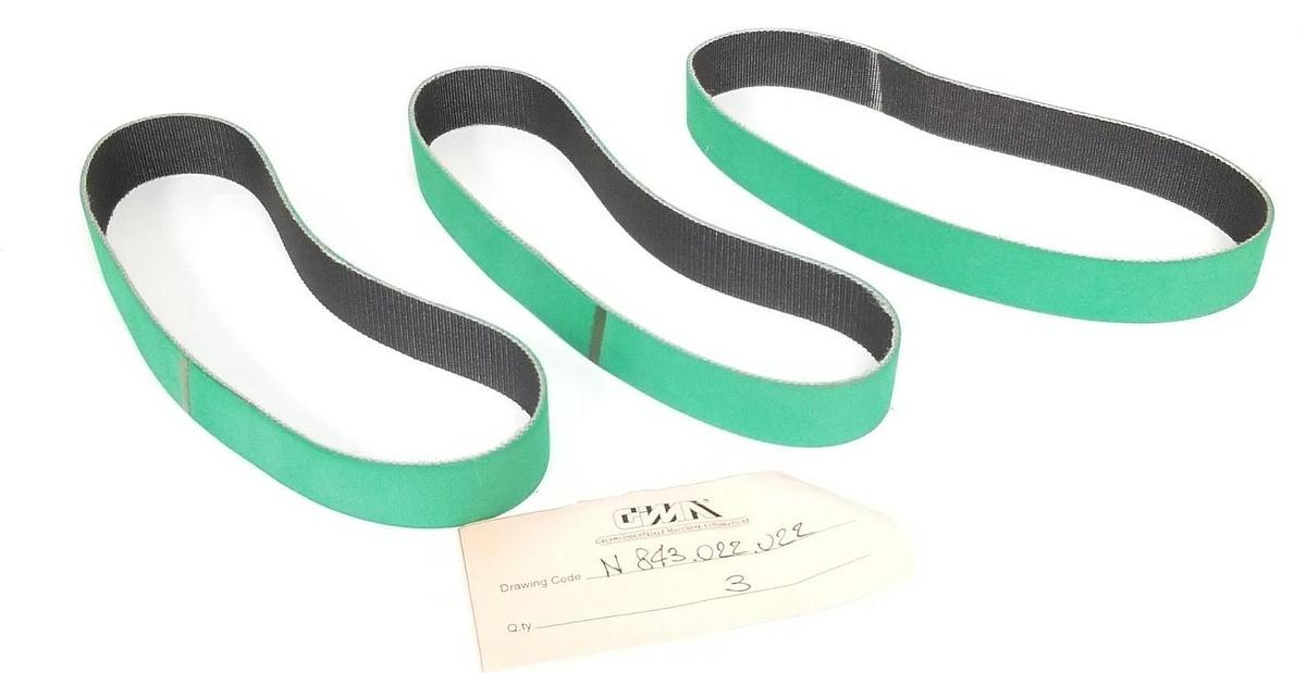 Used LOT OF 3 NEW GRUPPO INDUSTRIALE MACCAFERRI BELTS