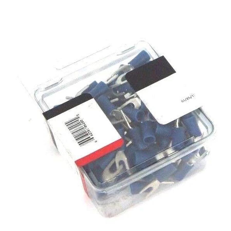 Used LOT OF 100 NEW NSI S16-6V VINYL INSULATED SPADE TERMINALS 16-14 AWG, 300 V MAX