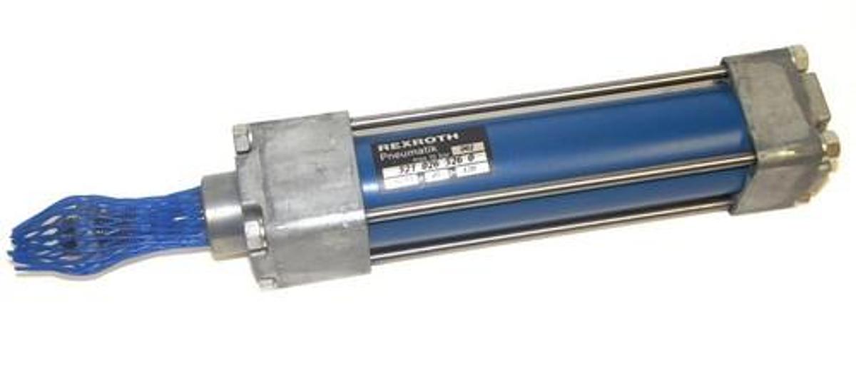 Used NEW REXROTH PNEUMATIK 521 026 526 0 AIR CYLINDER, 10 BAR MAX, 5210265260