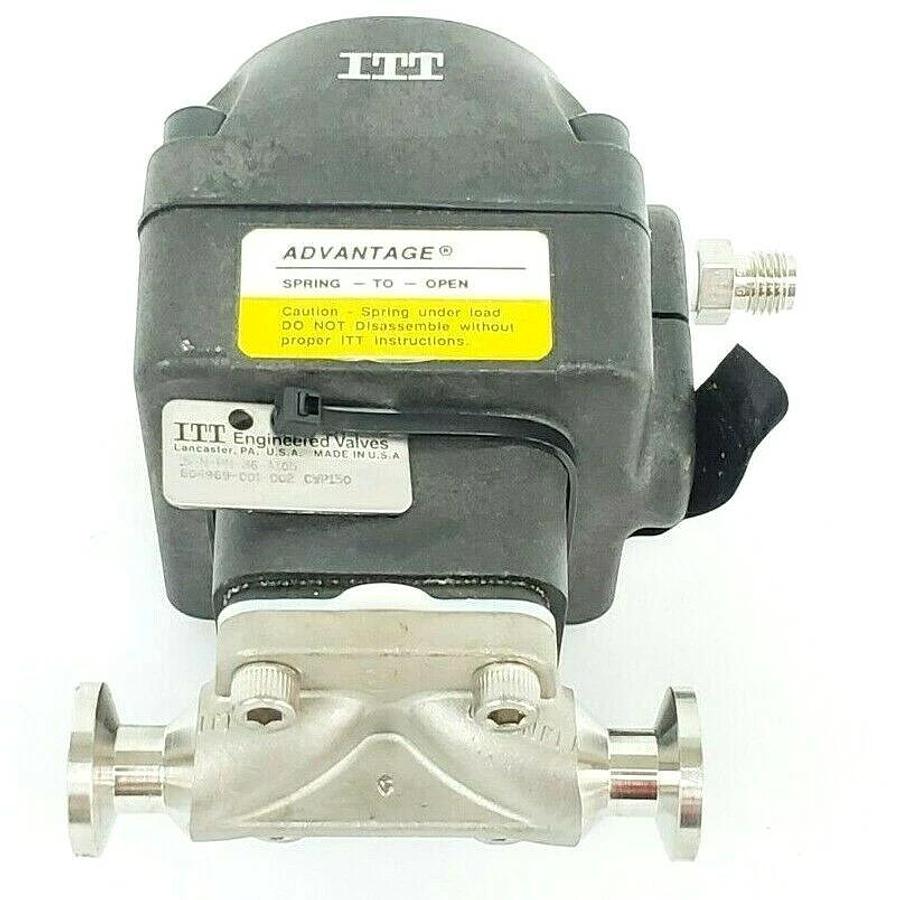 Used ITT .5-N-PN-36-A105 ADVANTAGE ACTUATOR 1/2" 90PSI W/ 303-1138 DIAPHRAGM VALVE