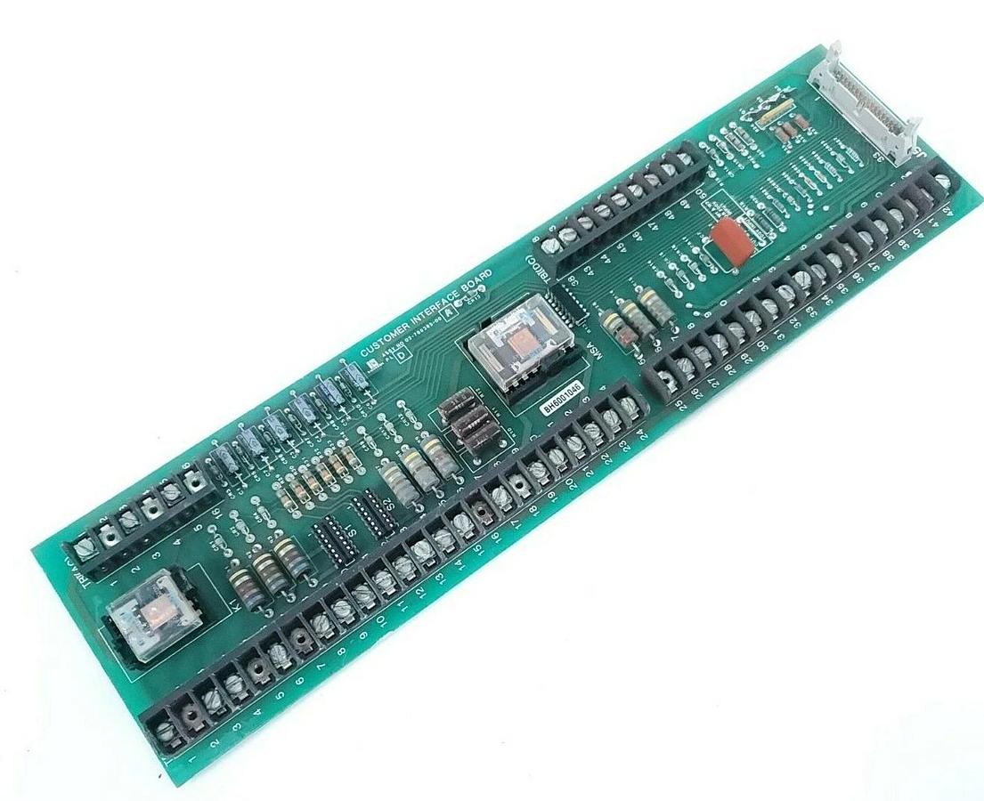 Used NIDEC CORP CONTROL TECHNIQUES 02-766385-00 CUSTOMER INTERFACE BOARD