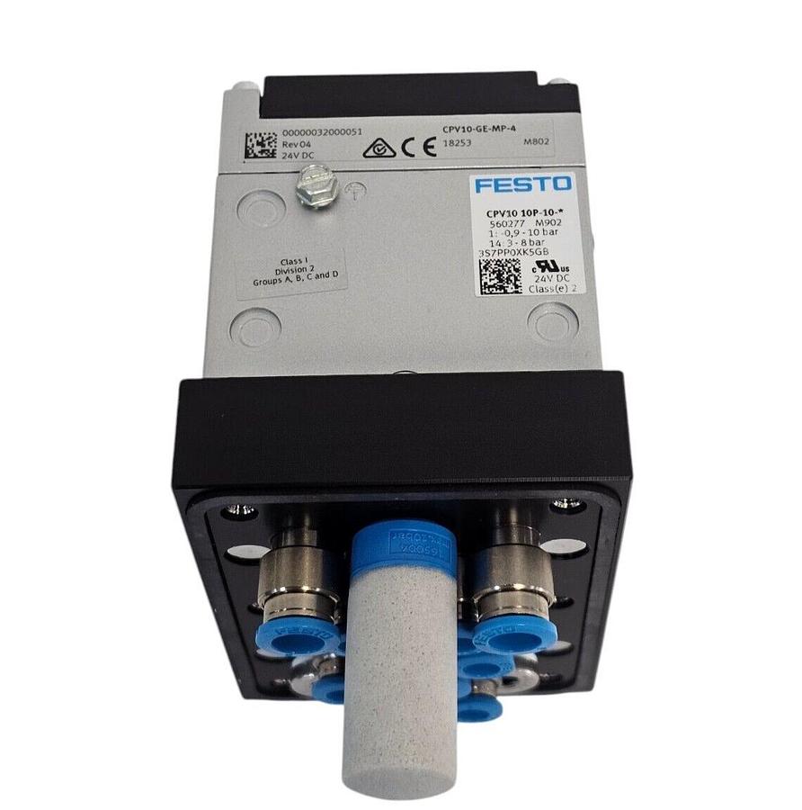 Used NEW FESTO 560277 VALVE TERMINAL CPV10 10P-10-4C-MP-R-Y-4M+P4