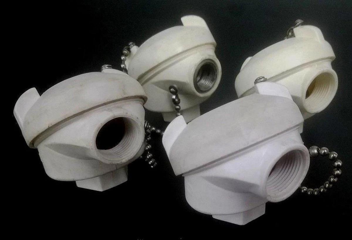 Used LOT OF 4 ASSORTED PROCESS TECH TEMPERATURE SENSOR HEADS