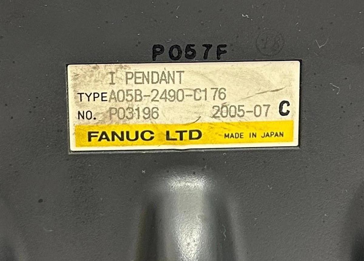 Used FANUC A05B-2490-C176 / A05B2490C176 iPENDANT TEACH PENDANT R-J3iB SPOT USNP