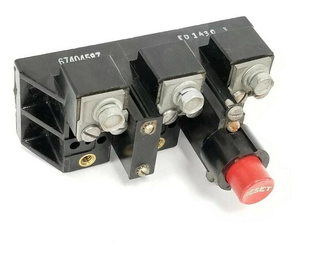 Used CUTLER HAMMER 10-1430-3 OVERLOAD RELAY 3 POLE W/ RESET SWITCH 67404587 1014303