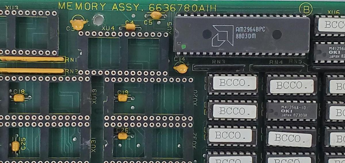 Used BAILEY CONTROLS 6636780AIH MEMORY ASSY. BOARD