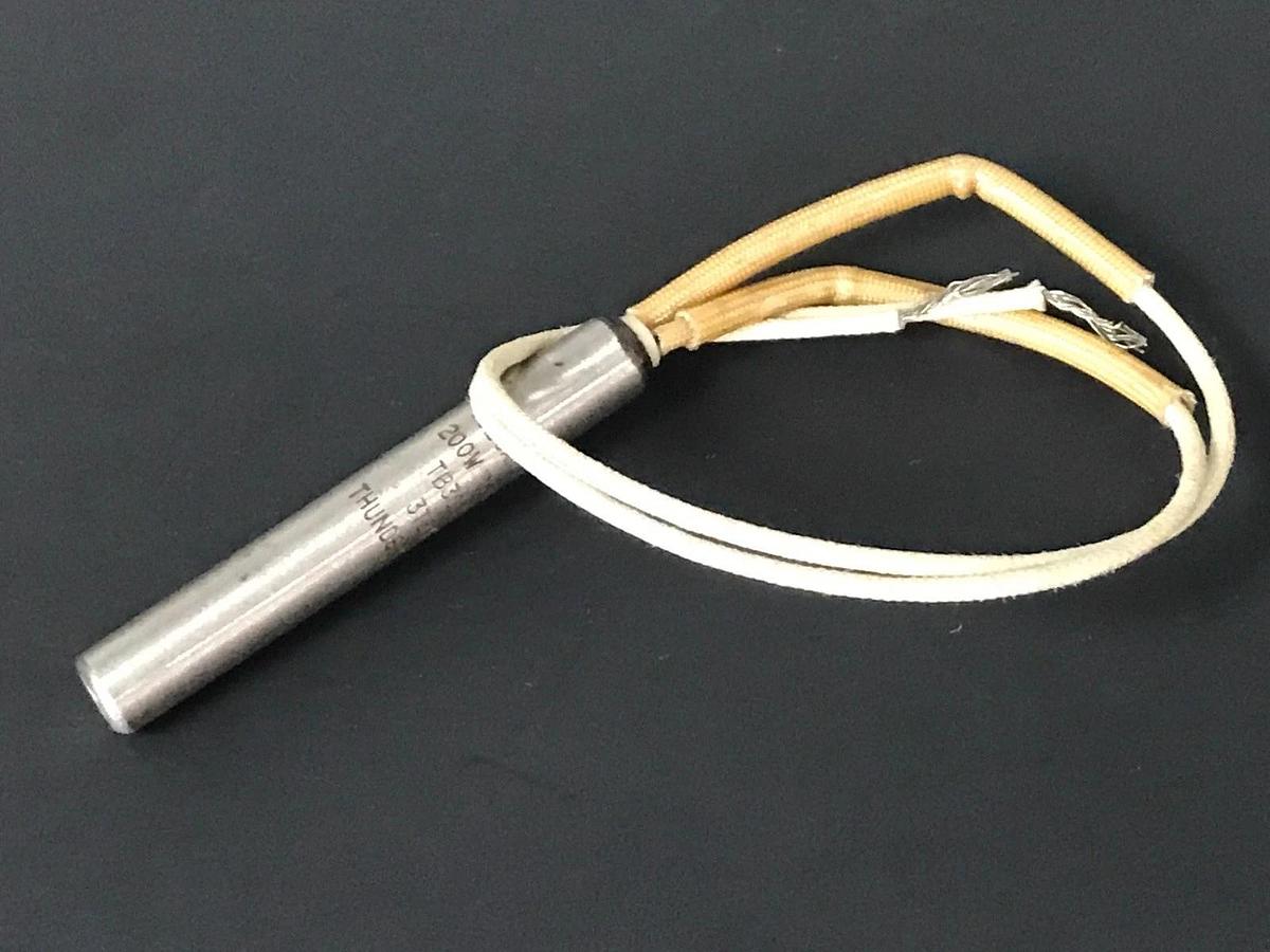 Used 2-1/2" VULCAN G02 SWAGED TB3035A CARTRIDGE HEATER 3TB1, 200W 120V, THUNDERBOLT