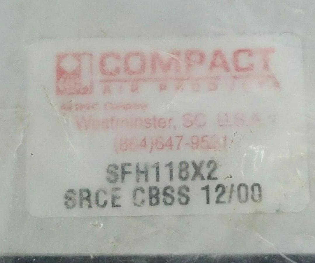 Used NEW COMPACT AIR PRODUCTS SFH118X2 CYLINDER SRCE CBSS 12/00