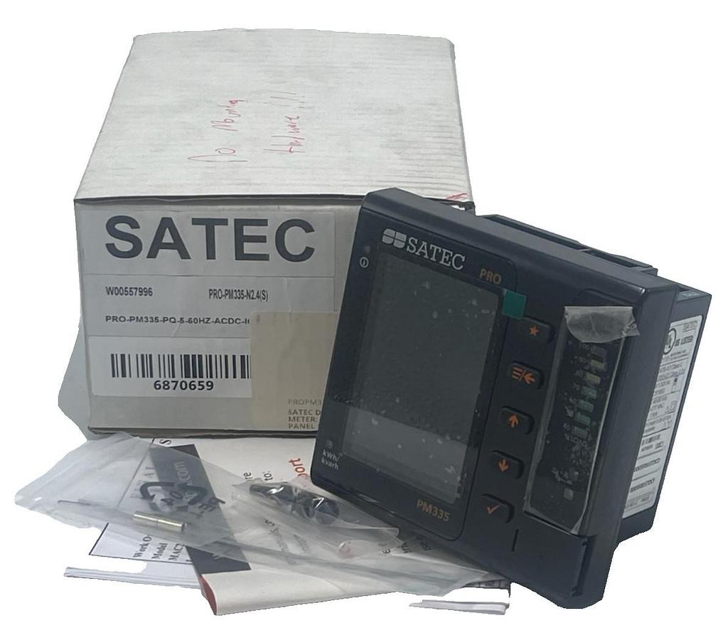 SATEC PM335 PRO AC/DC Power Quality Meter 16GB PRO-PM335-PQ-5-60HZ-ACDC-IOS NSMP