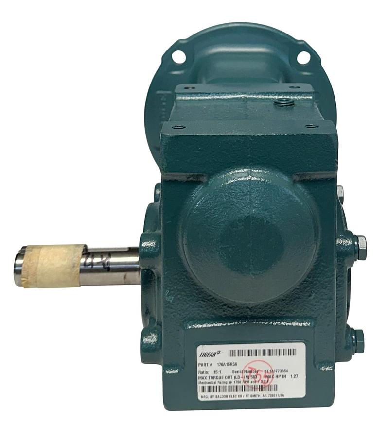 Used DODGE 176A15R56 TIGEAR-2 REDUCER-EXT O/P SHAFT 15:1 RATIO 1.27HP MAX NSMP