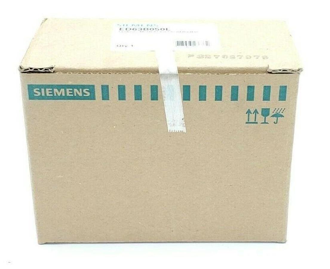 Used FACTORY SEALED SIEMENS ED63B050L SENTRON MOLDED CASE CIRCUIT BREAKER 3P, 50A