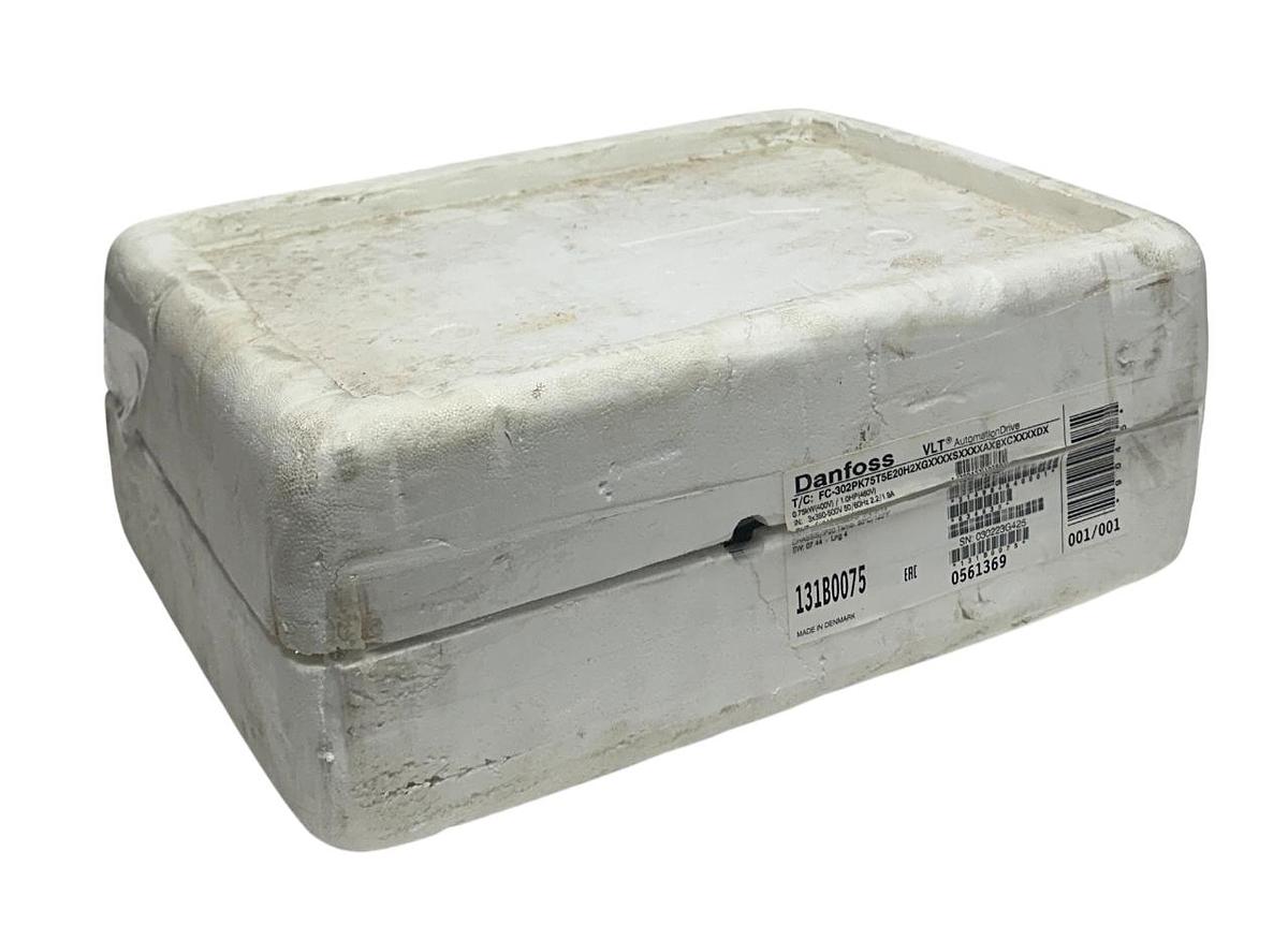 Used DANFOSS FC-302PK75T5E20H2XGXXXXSXXXXAXBXCXXXXDX / 131B0075 VLT DRIVE 1HP NSMP