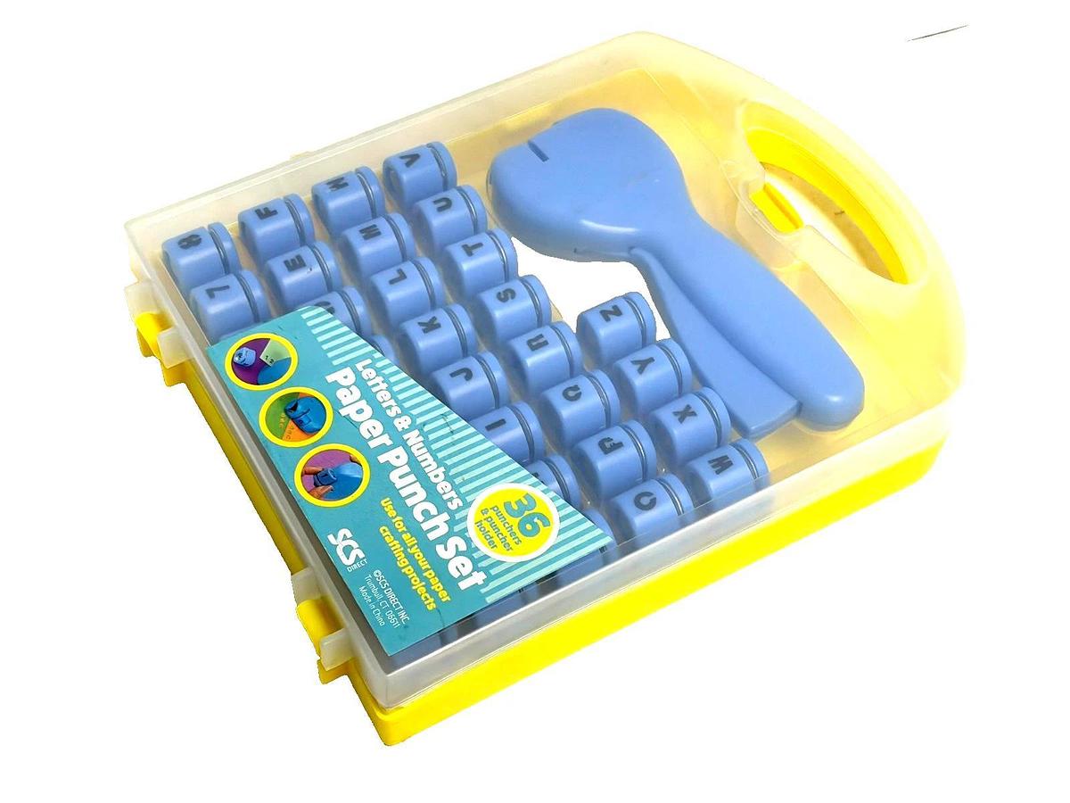 SCS Direct Letters Numbers Paper Punch Set 36 Pc Scrapbooking Tool MISSING #3