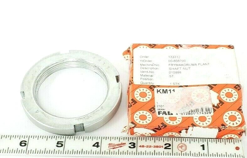 Used NIB FAG KM11 SHAFT LOCK NUT 010998