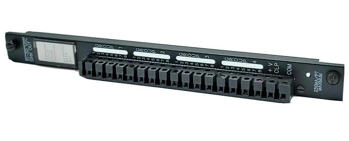 Used GE FANUC IC600FP923K FRONT COVER FOR 10-50V SINK OUTPUT MODULE