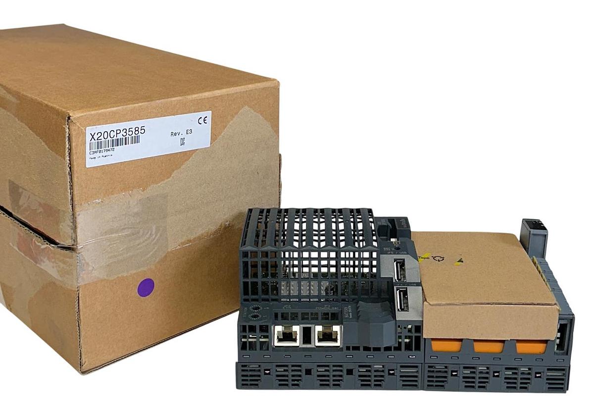 Used B&R X20CP3585 X20 EtherNet CPU Controller Module Intel Atom 1.0 GHz Rev. E3 NSMP