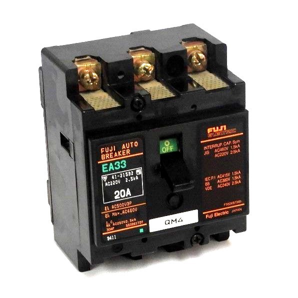 Used FUJI ELECTRIC EA33/20 CIRCUIT BREAKER 20 AMP EA3320