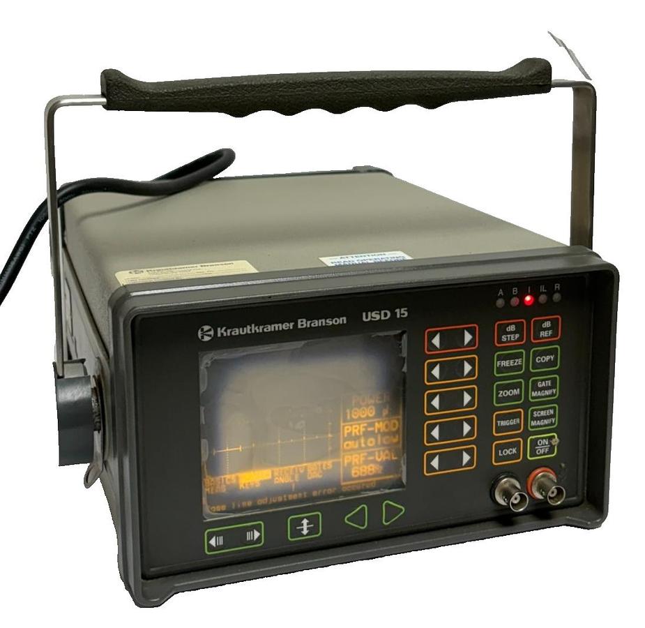 Used Krautkramer Branson USD 15 Ultrasonic Flaw Detector Model USD-15 Working Unit