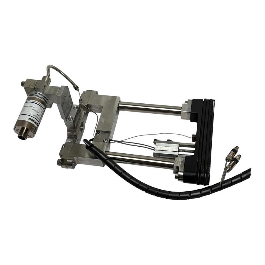 Used Dynisco PT4676-1.5M-14/5 Melt Pressure Transducer on Extruder Slide Gate Assy.