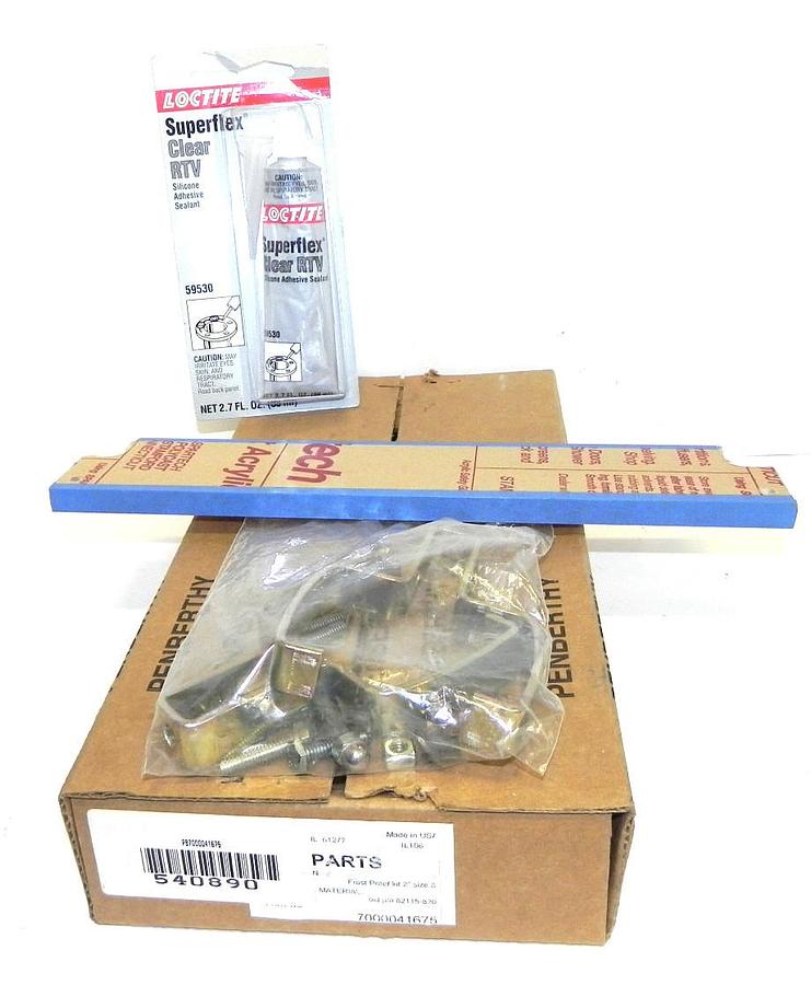 Used NIB PENBERTHY 7000041675 FROST PROOF KIT 2'' SIZE 8 W/ LOCTITE 59530 ADHESIVE