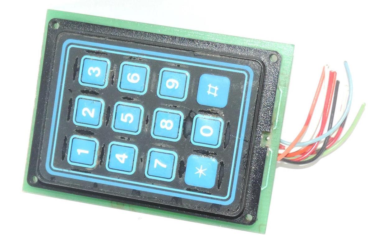 Used WEM 074197 KEYPAD REV. CODE: 01