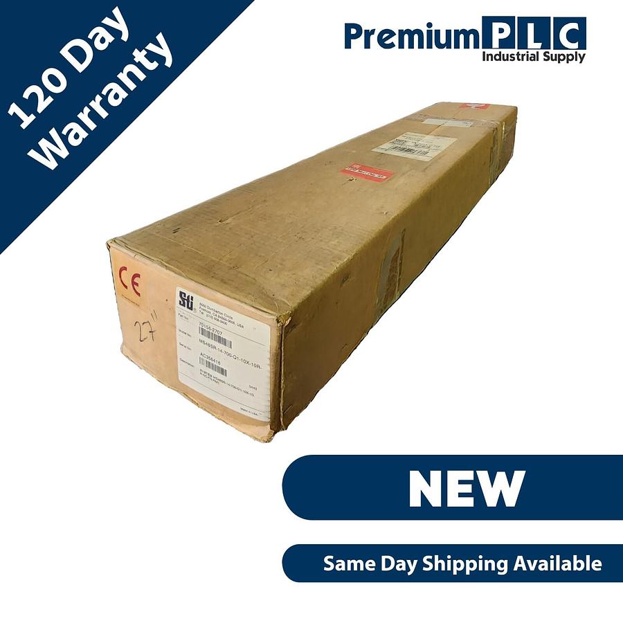 Used NEW STI MS46SR-14-700-Q1-10X-10R-NC-FN LIGHT CURTAIN SYSTEM 70156-2707 W/O RM-1