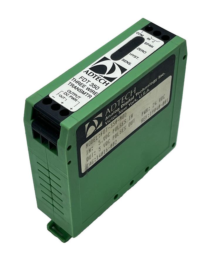 Used ADTECH FDT-350-H0D Three-Wire Frequency-to-DC Transmitter FDT350H0D
