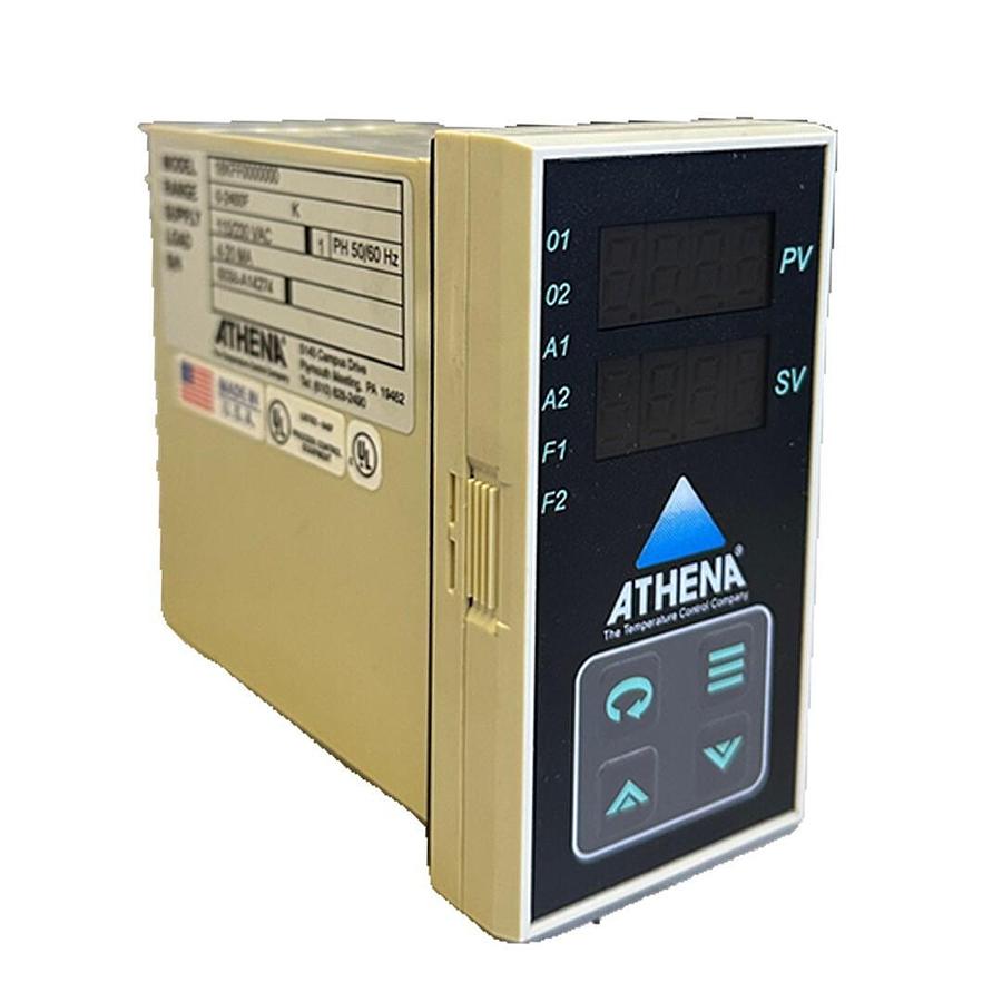 Used NEW ATHENA 18KFF0000000 TEMPERATURE CONTROLLER 0-2460F 115/230VAC 50/60Hz 4-20MA