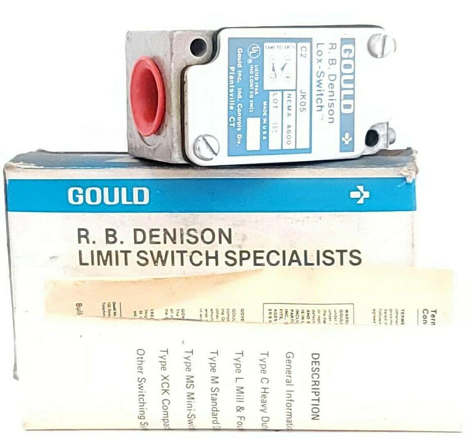 NIB GOULD R.B. DENISON C2-JK05 LIMIT SWITCH C2JK05