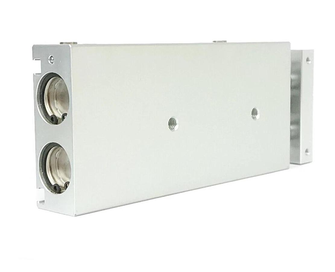 Used NIB SMC CXSM20-75A GUIDED CYLINDER PNUEMATIC DUAL ROD SLIDE BEARING CXSM2075A