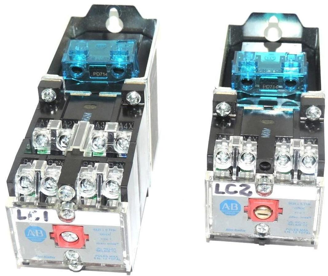 LOT OF 2 ALLEN BRADLEY 700DC-P800Z24 RELAYS 700DCP800Z24, 24V, SER. D