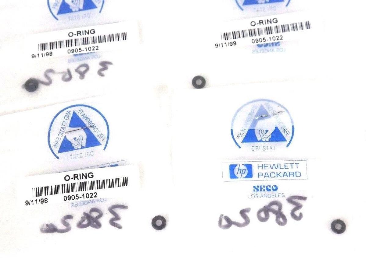Used LOT OF 7 NEW HP / AGILENT TECHNOLOGIES 0905-1022 O-RINGS 09051022