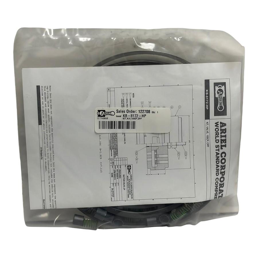 Ariel KB-8172-HP Compressor Valve Kit 155CP CPP OEM Rebuild Kit New