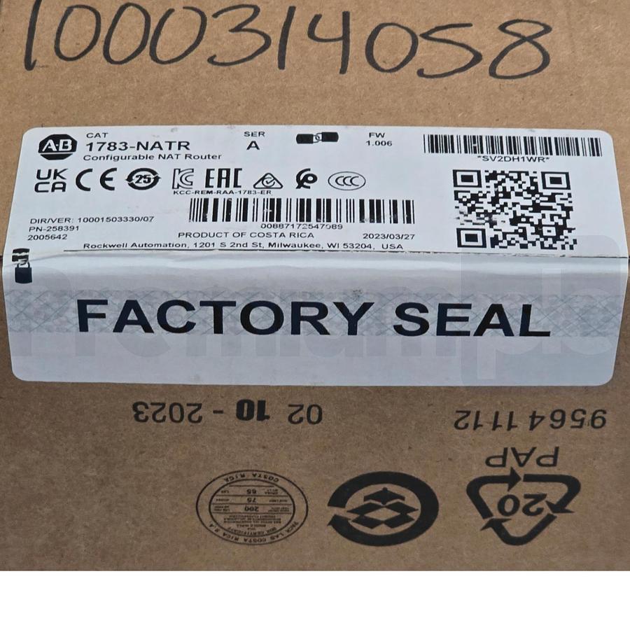 Used Sealed Pre-Owned Allen Bradley 1783-NATR /A Stratix Configurable NAT Router w/SD