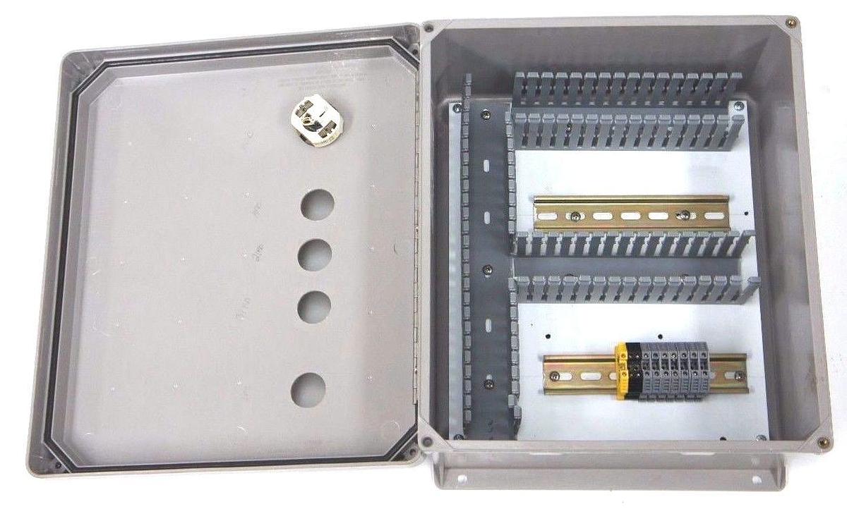 Used HOFFMAN ENCLOSURES HJ1412HW FLAT HINGED SCREW CVR ENCLOSURE